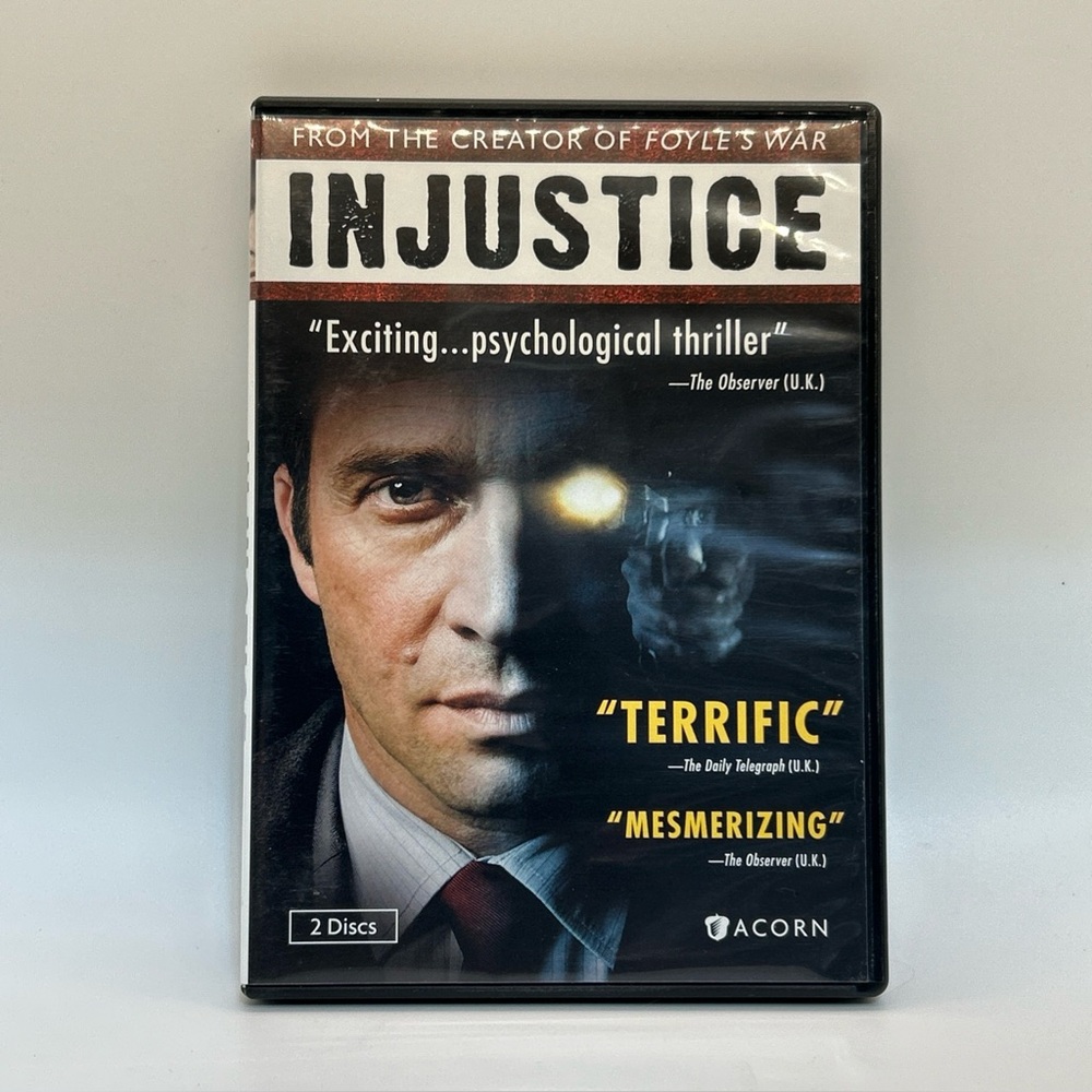 DVD Injustice Acorn British TV Crime Drama Psychological Thriller Purefoy